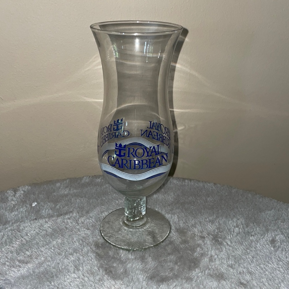 Vintage Royal Caribbean tall drink glass